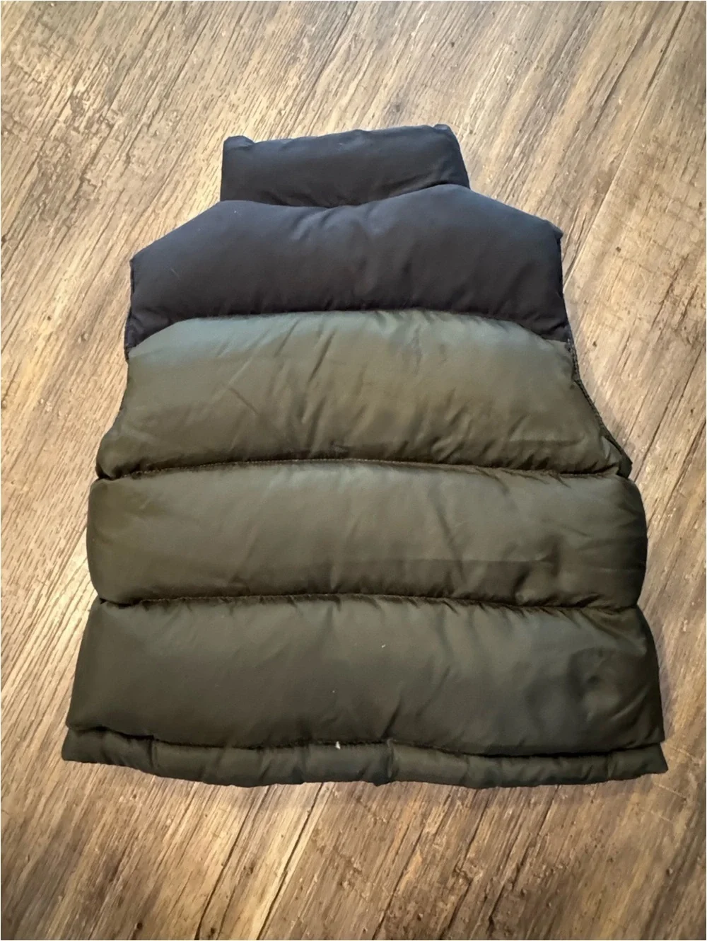Vintage Polo Ralph Lauren Puffer Vest Toddler Sz 2T Hunter Green/ Black Zip